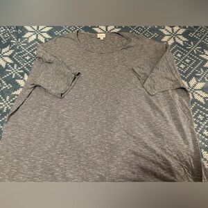 LuLaRoe Irma Gray Striped Top